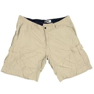 Alpine Design Cargo Shorts Multi Pocket Khaki Tan‎ 38 Mens Nylon Blend